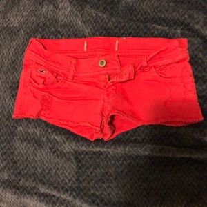 Hollister shorts red